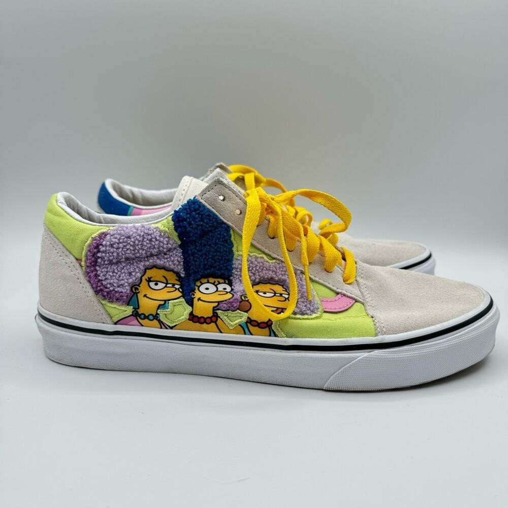 Vans x Simpsons Old Skool The Bouviers Multicolor Low Top Sneakers Men’s Size 10 - Picture 2 of 9